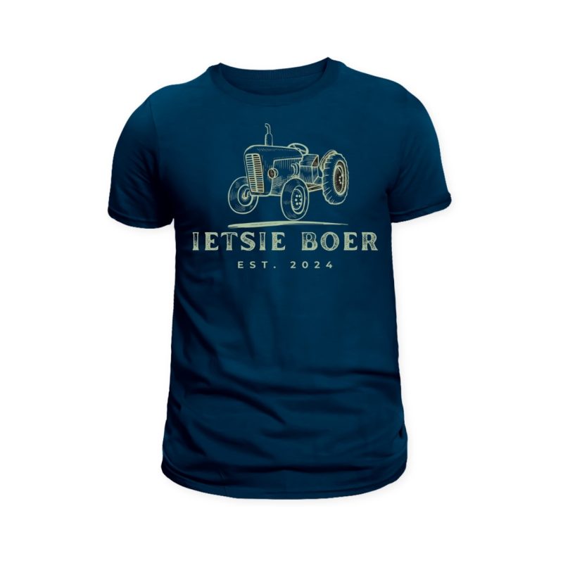Tractor Design   - Men's Navy Colour T-Shirt