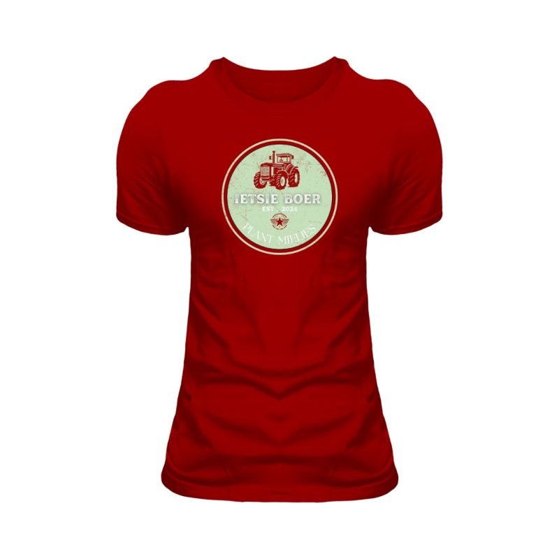 Crimson Red Plant Mielies - Men's White T-Shirt