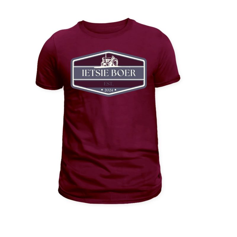 Black Rose Hexagon Tractor Design   - Men's T-Shirt