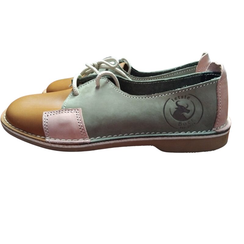Willow Grace Ladies’ Leather Vellies – Pastel Multi-Tone